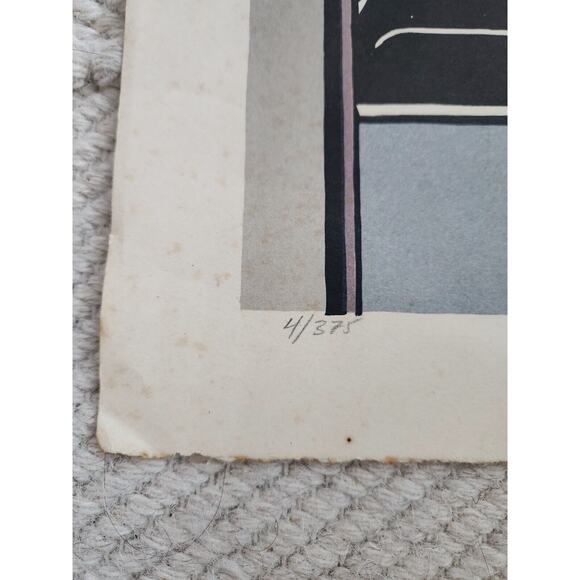 Vintage 20x26 Inch VOGUE Lithograph by Leslie Andrews Art Deco Signed 4/375 RARE - Picture 3 of 11